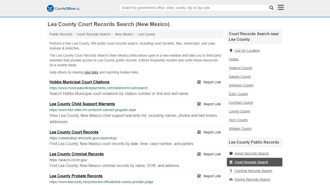 Lea County Court Records Search (New Mexico) - countyoffice.org